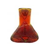 Blenko amberina glass teepee bookend