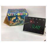 Vintage 1960s Hasbro Lite-Brite Toy with Box and P