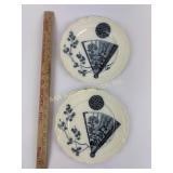 Pair of Staffordshire Mikado Pattern Plates