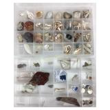 Shells, silver pieces, agate and crafts collection