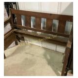 51ï¿½ L Wood Bench Frame