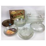 Pyrex and Fire King Baking Dishes with Lids