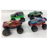 Hot Wheels Monster Jam Iron Man, Grave Digger,