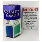 Lg GPC quality tobacco tin- 19.5" tall, SBA