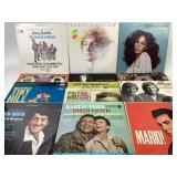 Vinyl records: Barry Manilow, Donna Summer, Amy