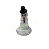 1993 Prestige art glass Christmas snowman figure