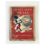 1944 Mickey Sees the USA Book by Walt Disney