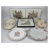 Lady Clare melamine finish mats and trays set,