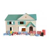 Doll House 25 in. X 10 in. X 16 in. Tall with One