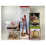 Terra Cotta nativity scene, Stepping Santa,