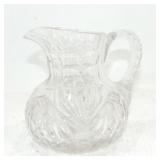 Hawkes American Brilliant Cut Glass 7" pitcher