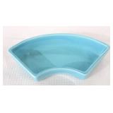 Vintage Fiesta relish tray side insert, turquoise