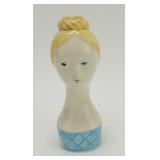 Lady head vase 6"