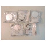 Lot of 5 Panda coins, .999 silver