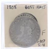 1808 Bust half, F