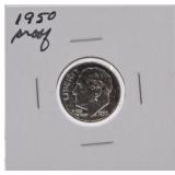 1950 Roosevelt dime, proof