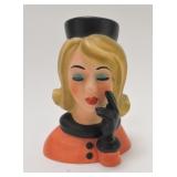 Lady head vase 2001-2002 One Year Anniversary