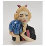 Cameo Girls lady head vase, Clarissa