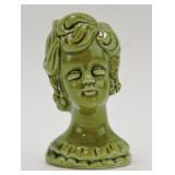 Lady head vase, 3"