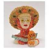 Cameo Girls head vase, Clarissa Fun in the Sun, 6"