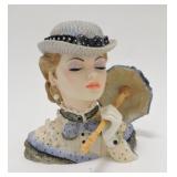 Cameo Girls lady head vase, Eve