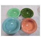 Vintage Fiesta deep plate group, 11 mixed