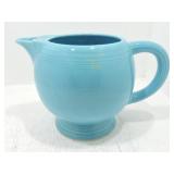 Vintage Fiesta ice lip pitcher, turquoise