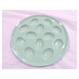 Fiesta Post 86 13" egg dish, seamist