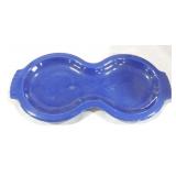 Vintage Fiesta figure 8 tray, cobalt