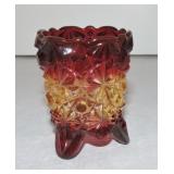 Amberina Daisy Button toothpick holder