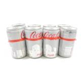 Coca Cola 8 pack of 7 1/2oz polar bear cans,