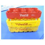 Coca Cola lot of 3 plastic crates