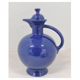 Vintage Fiesta carafe, cobalt, factory spout chip