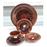 Vintage Fiesta Ironstone 5 pc place setting