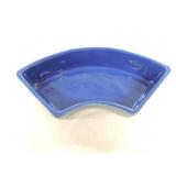 Vintage Fiesta relish tray side insert, cobalt,