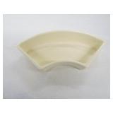 Vintage Fiesta relish tray side insert, ivory