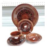 Vintage Fiesta Ironstone 5 pc place setting