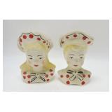 Dutch boy and girl pair of wall pocket/