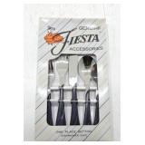 Fiesta Post 86 5 pc flatware set, cobalt