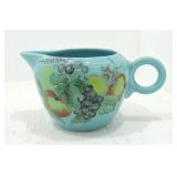 Vintage Fiesta two pint jug, turquoise with