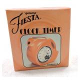 Fiesta Post 86 clock timer, persimmon, NIB