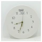 Fiesta Post 86 plate clock, white