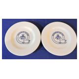 HLC lot of 2 souvenir plates