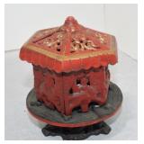 Cast iron carousel bank