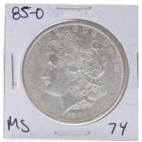 1885-O Morgan dollar BU