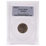 1938-D Buffalo nickel PCGS MS66