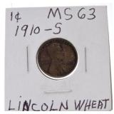 1910-S Lincoln cent MS63