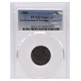 1882 Shield nickel PCGS VG details,