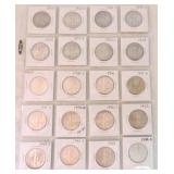 Wlaking Liberty half lot of 35 coins, 1920-47,