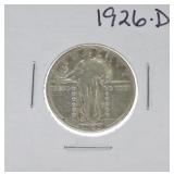 1926-D Standing Liberty quarter VF20